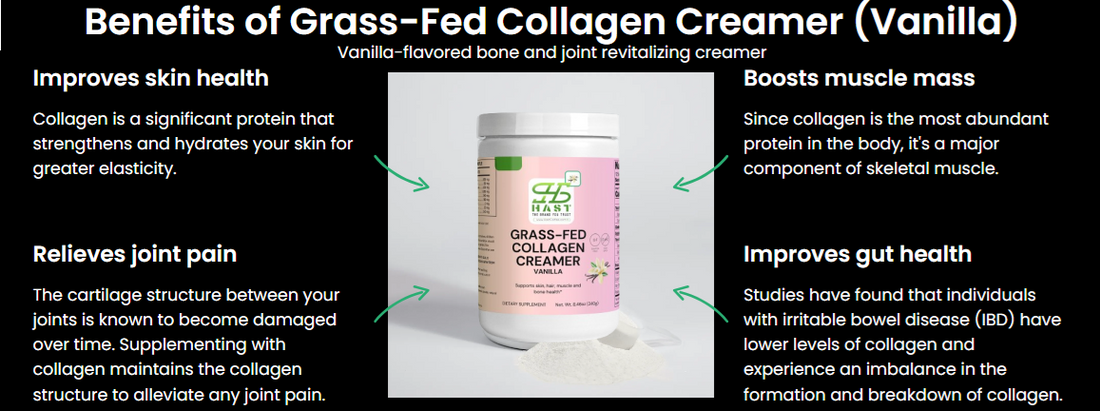 Elevate Your Morning Routine with Grass-Fed Collagen Creamer in Vanilla Flavor