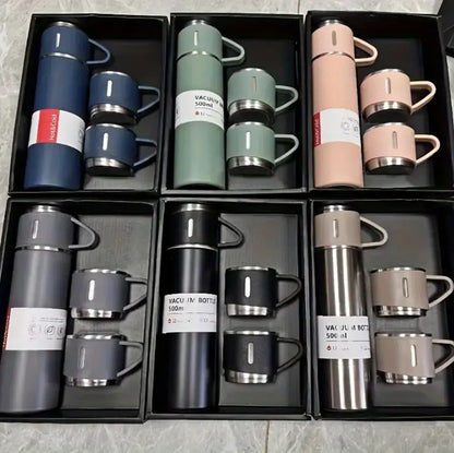 1set 16.91oz Stainless Steel Vacuum Thermal Cup, Vacuum Coffee Tumbler, Portable Travel Mug