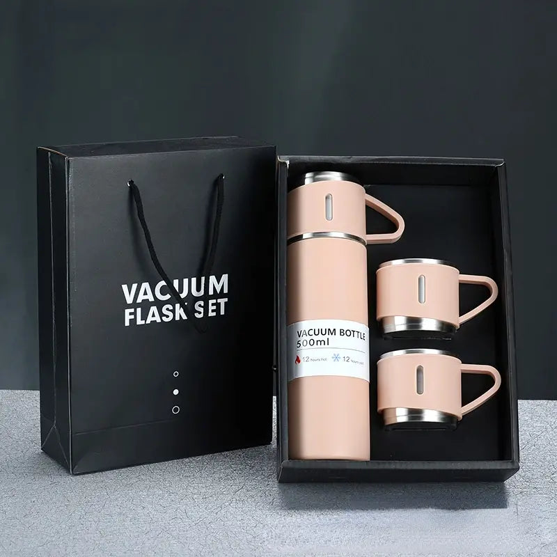 1set 16.91oz Stainless Steel Vacuum Thermal Cup, Vacuum Coffee Tumbler, Portable Travel Mug