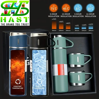 1set 16.91oz Stainless Steel Vacuum Thermal Cup, Vacuum Coffee Tumbler, Portable Travel Mug