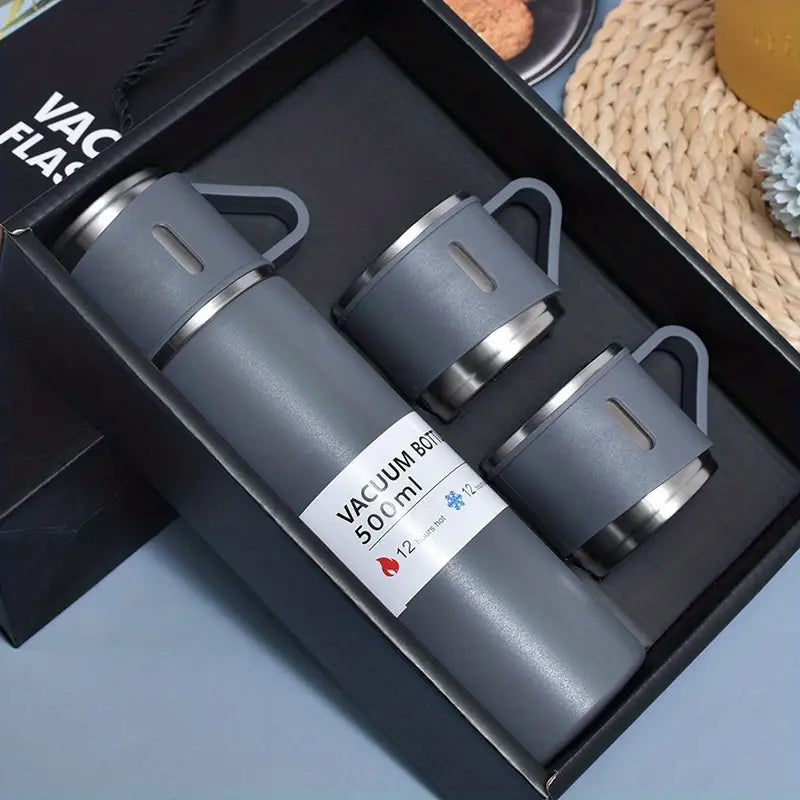 1set 16.91oz Stainless Steel Vacuum Thermal Cup, Vacuum Coffee Tumbler, Portable Travel Mug