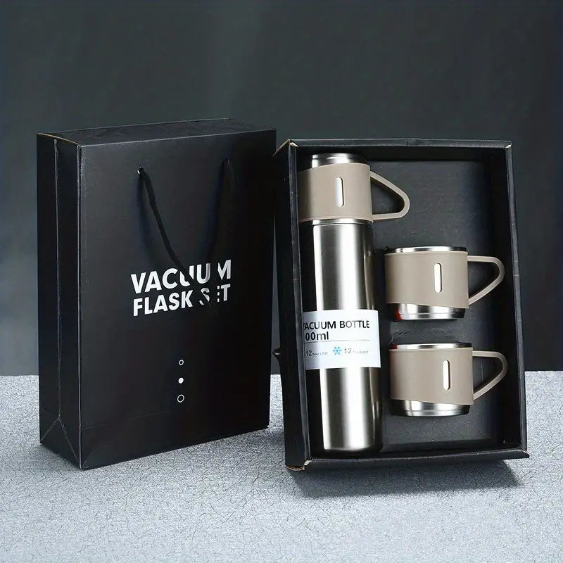 1set 16.91oz Stainless Steel Vacuum Thermal Cup, Vacuum Coffee Tumbler, Portable Travel Mug